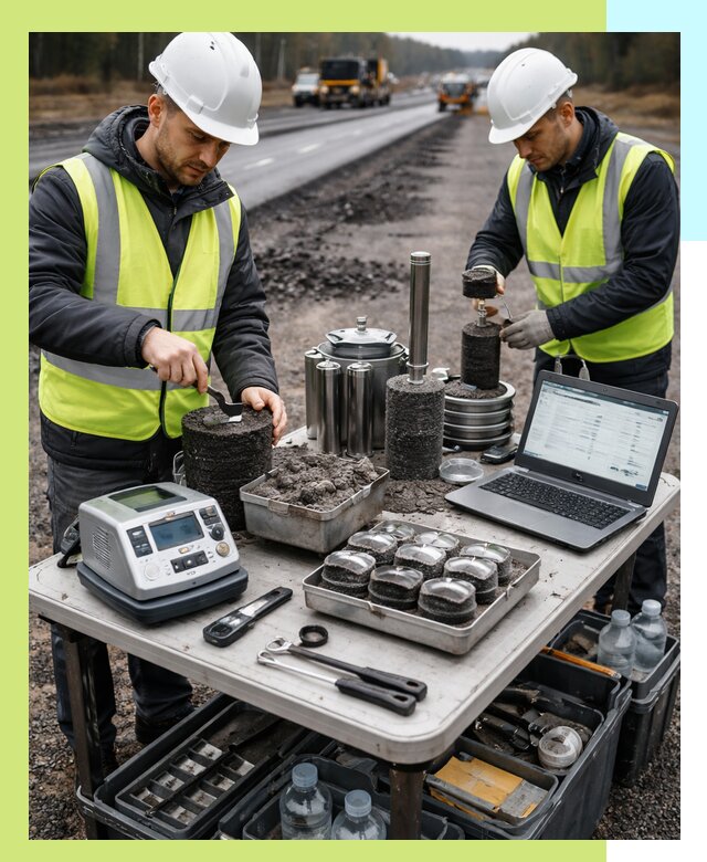 Сертификация асфальта: испытания и подтверждение в Смоленске