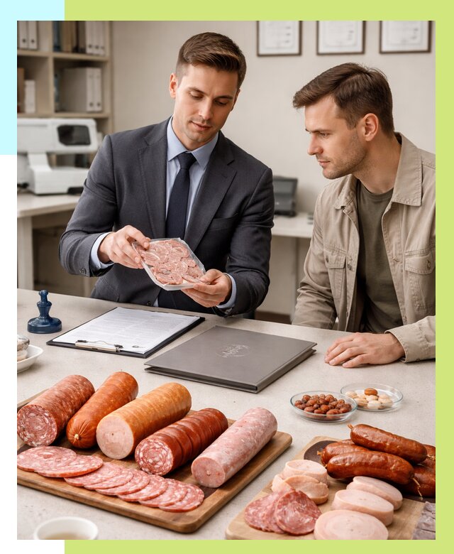 Сертификация колбасных изделий в Смоленске от 7691 р. | Алешин-Смл