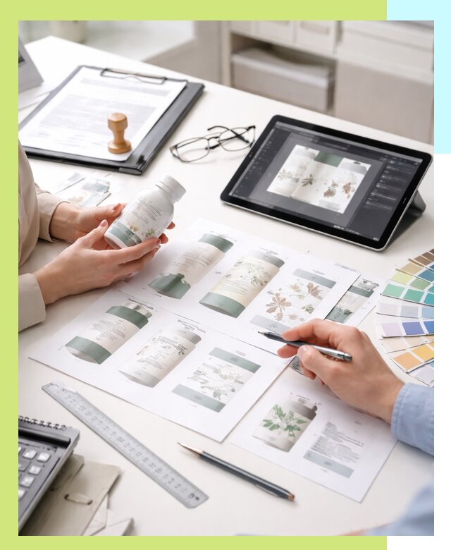 Профессиональная разработка дизайна и текста этикетки продукции в Смоленске