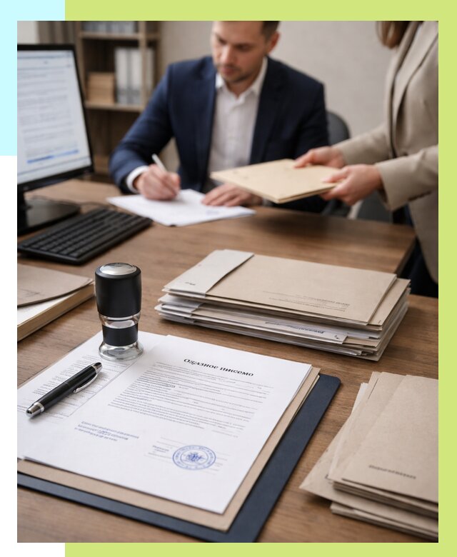 Отказное письмо для таможни в Смоленске от 3077 р, Алешин-Смл